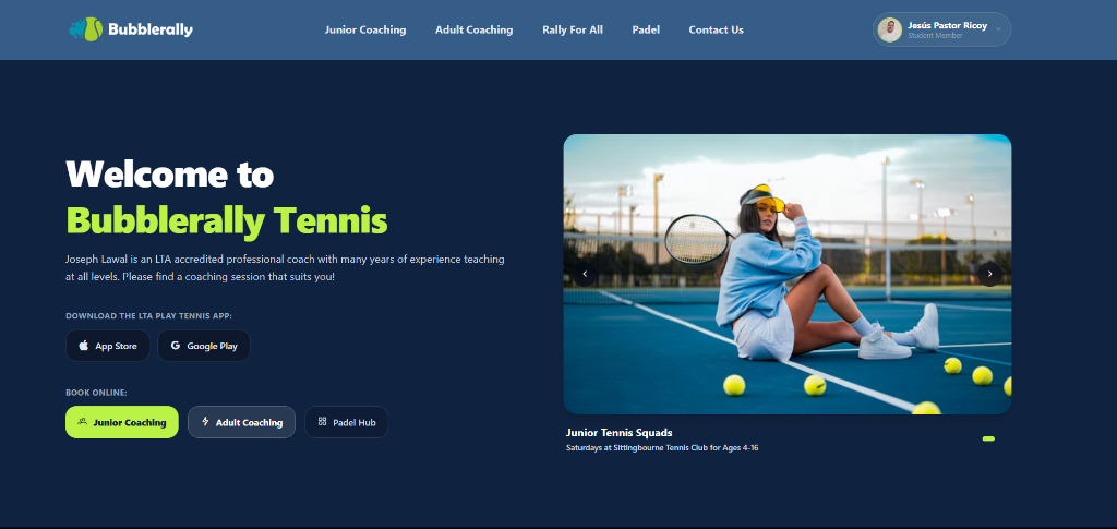 Captura 1 de Bubblerally Tennis Platform